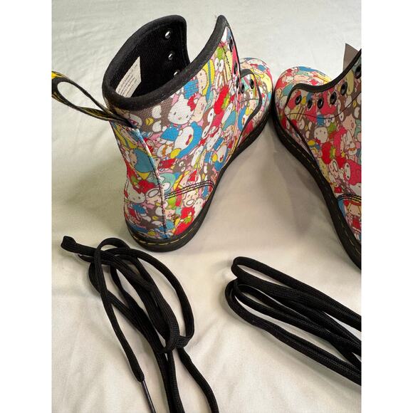 Dr. Martens X Hello Kitty Sanrio 50th Anniversary Canvas Boots - Picture 9 of 13